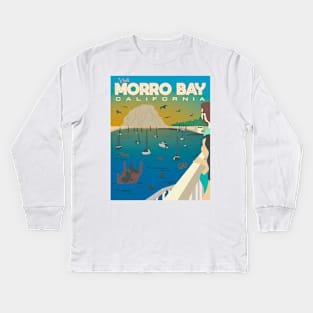 Visit Morro Bay Kids Long Sleeve T-Shirt